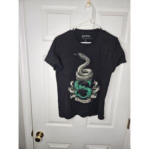 Harry Potter Slytherin Shirt Size Small Black